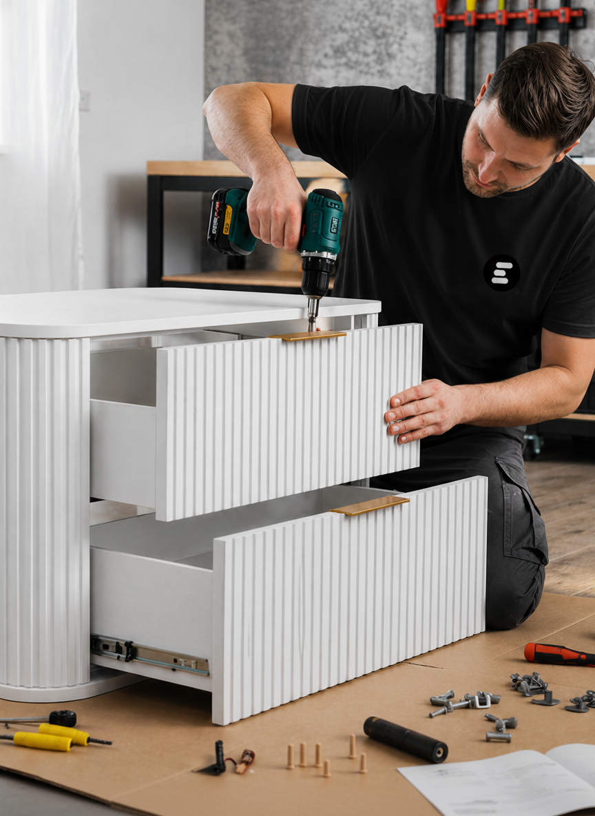 Fürdőszobabútor összeszerelése